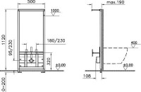 Система инсталляции для биде VitrA Frame 880-5800