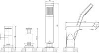 Смеситель на борт ванны Lemark Contest LM5845CW