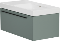 Тумба с раковиной La Fenice Elba 90 подвесная, grigio, раковина Cubo 90 R
