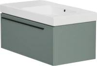 Тумба с раковиной La Fenice Elba 90 подвесная, grigio, раковина Cubo 90 R