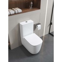 Унитаз-компакт напольный AQUATEK Optima Plus Square AQ4451-00 безободковый, с микролифтом