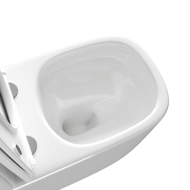 Унитаз-компакт напольный AQUATEK Optima Plus Square AQ4451-00 безободковый, с микролифтом