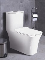 Унитаз-моноблок напольный AZARIO Stoun AZ-1109 глянцевый белый