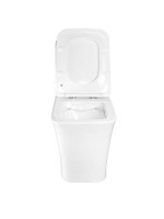 Унитаз-моноблок напольный AZARIO Stoun AZ-1109 глянцевый белый