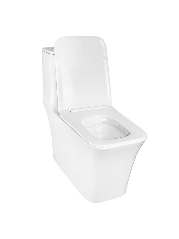 Унитаз-моноблок напольный AZARIO Stoun AZ-1109 глянцевый белый