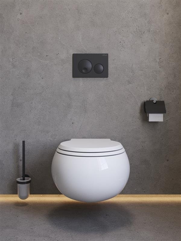 Унитаз подвесной Cezares Grande CZR-308-TH-TOR/SC безободковый, сиденье с микролифтом