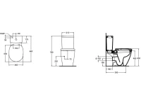 Унитаз-компакт напольный Ideal Standard Connect AquaBlade E042901