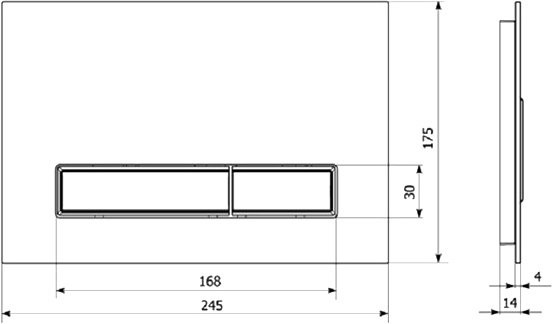 Кнопка смыва Lavinia Boho RelFix 38050701 черная, белая