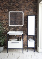 Мебель для ванной комнаты Sanflor Лорд 70 напольная, белая матовая