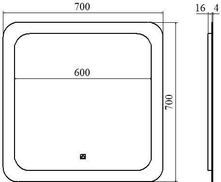 Мебель для ванной комнаты Sanflor Лорд 70 напольная, белая матовая