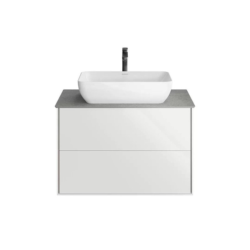 Мебель для ванной комнаты KERAMA MARAZZI Plaza Modern 80 с двумя ящиками, белая
