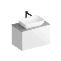 Мебель для ванной комнаты KERAMA MARAZZI Plaza Modern 80 с двумя ящиками, белая