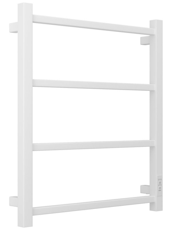 Полотенцесушитель электрический Стилье Формат 26 30526-6050 60x55 см, подключение справа, скрытое подключение справа, матовый белый, лесенка