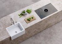 Мойка кухонная Omoikiri Mikura 61-WH Glossy белая Мойка кухонная Omoikiri Mikura 61-WH Glossy белая