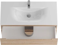 Тумба с раковиной BelBagno Etna 100 rovere bianco, раковина BB-8099-100