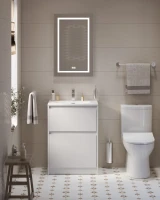 Тумба с раковиной BelBagno Kraft 39 70 напольная, bianco opaco, раковина BB-8099-3-70