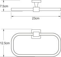 Полотенцедержатель Wasserkraft Dill K-3960