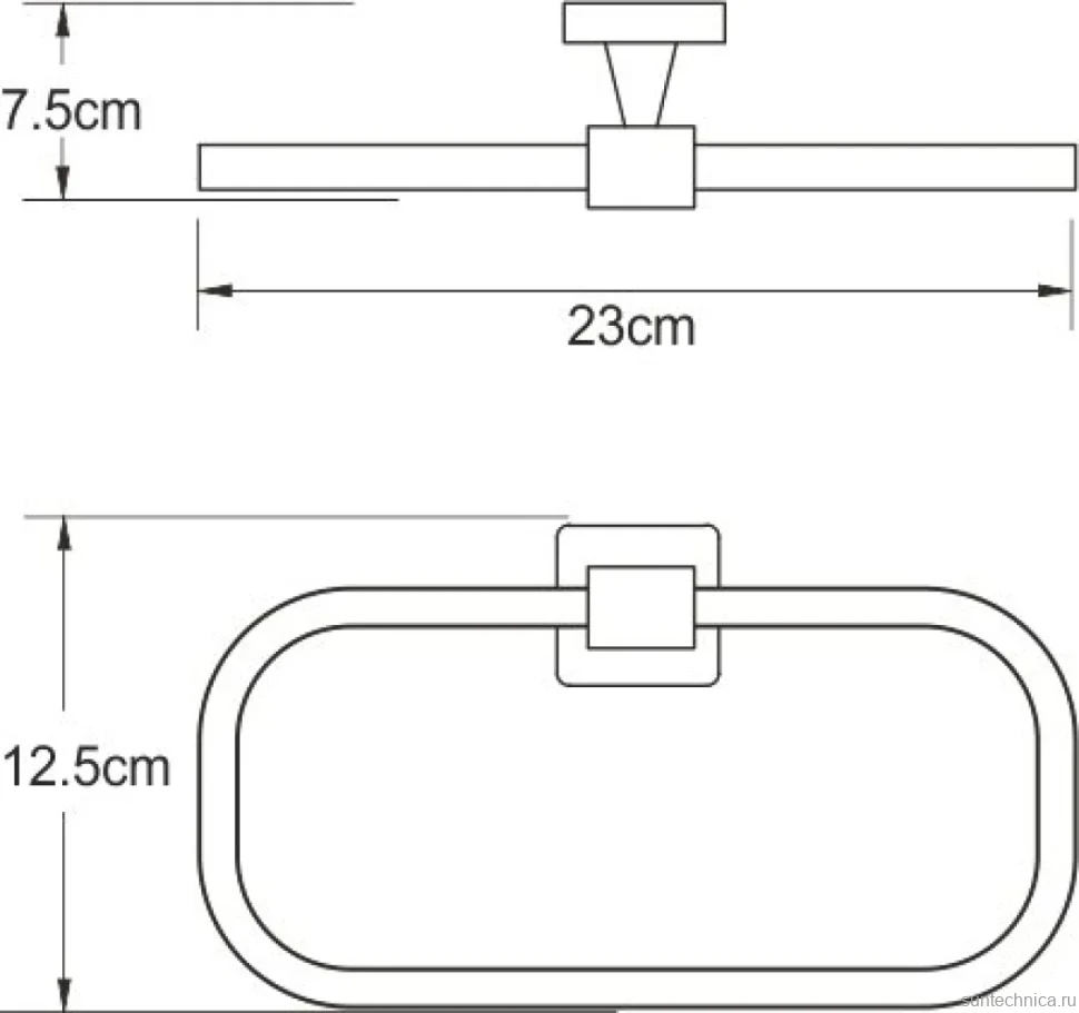 Полотенцедержатель Wasserkraft Dill K-3960
