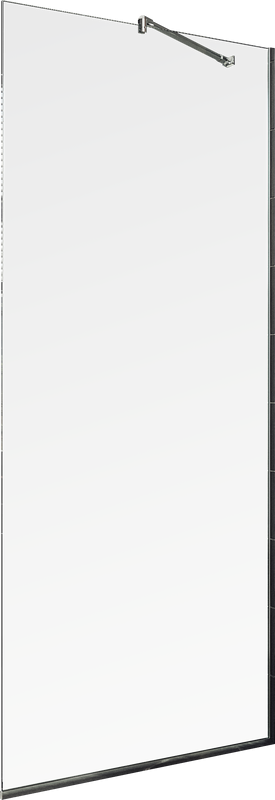 Душевая перегородка Maybahglass MGD-1352-5у 99 см, профиль хром матовый, стекло прозрачное