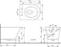 Унитаз подвесной Toto MH крышка MH TC514F