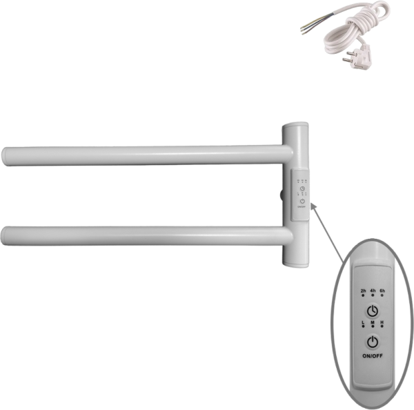 Полотенцесушитель электрический Маргроид Cook 1840-1049-9016R 19х40.5 R, белый матовый