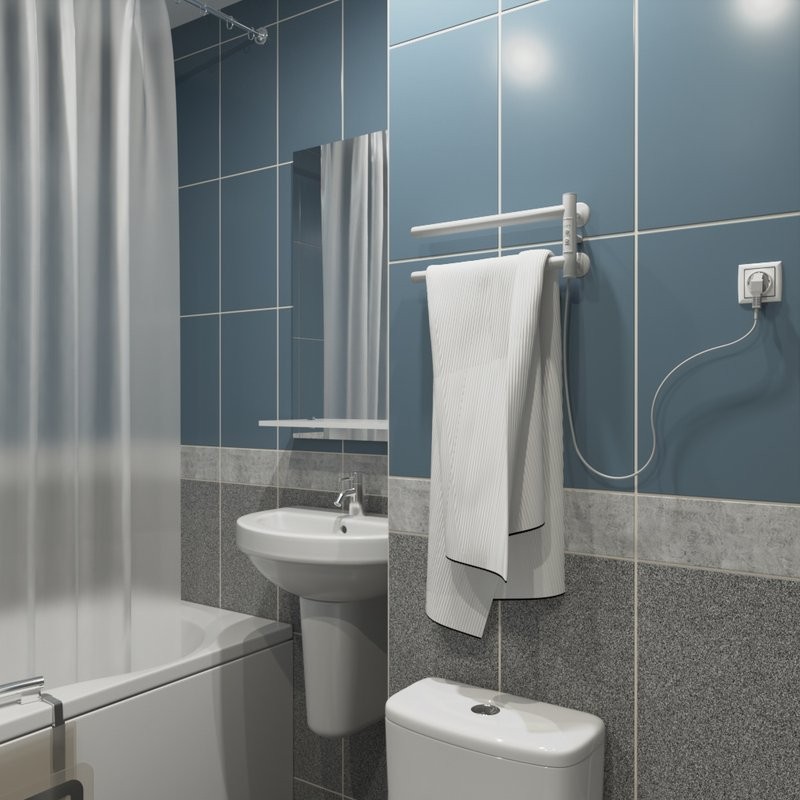 Полотенцесушитель электрический Маргроид Cook 1840-1049-9016R 19х40.5 R, белый матовый