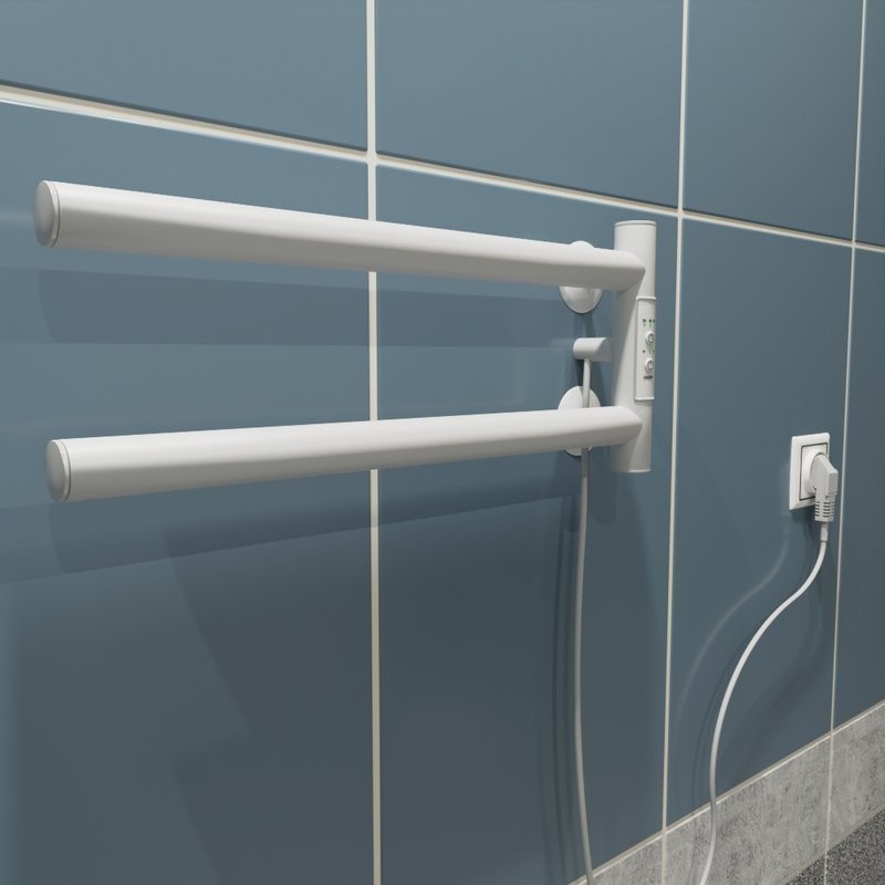 Полотенцесушитель электрический Маргроид Cook 1840-1049-9016R 19х40.5 R, белый матовый