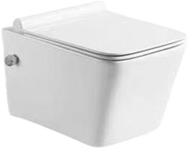 Унитаз подвесной SantiLine SL-5004SM-BD безободковый, с микролифтом