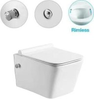Унитаз подвесной SantiLine SL-5004SM-BD безободковый, с микролифтом