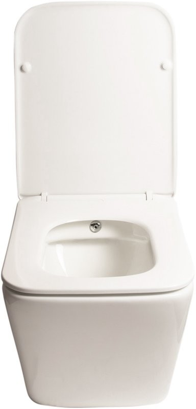 Унитаз подвесной SantiLine SL-5004SM-BD безободковый, с микролифтом