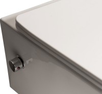Унитаз подвесной SantiLine SL-5004SM-BD безободковый, с микролифтом