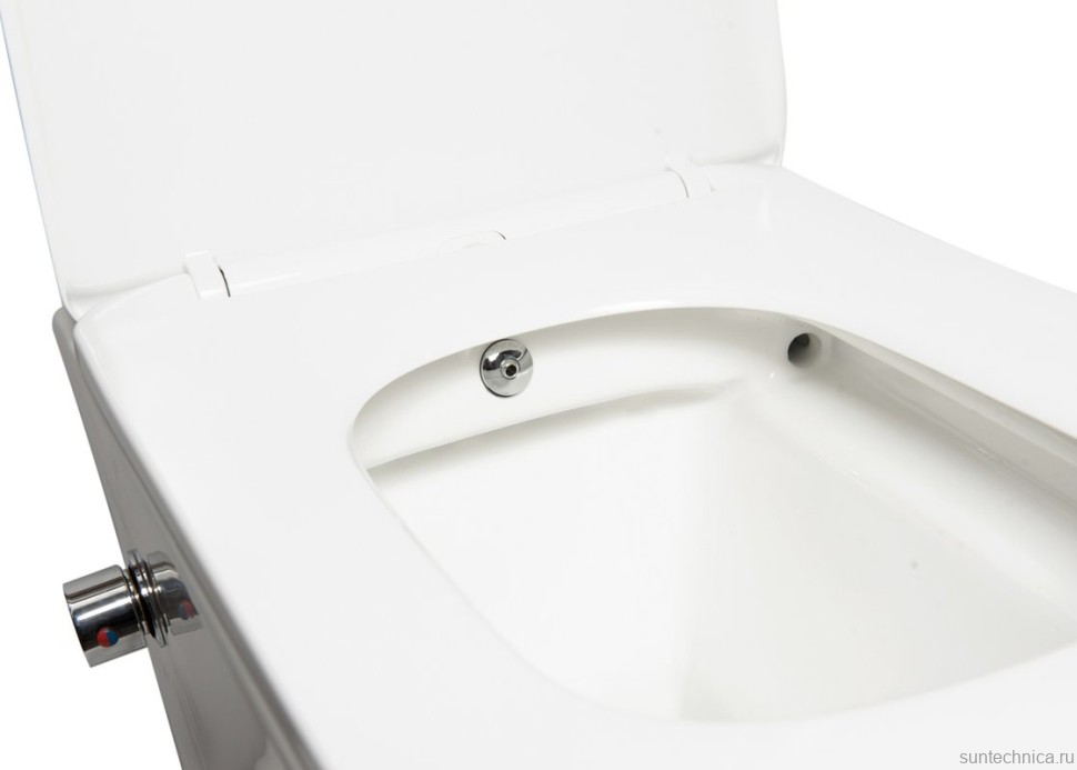 Унитаз подвесной SantiLine SL-5004SM-BD безободковый, с микролифтом