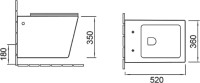 Унитаз подвесной SantiLine SL-5004SM-BD безободковый, с микролифтом
