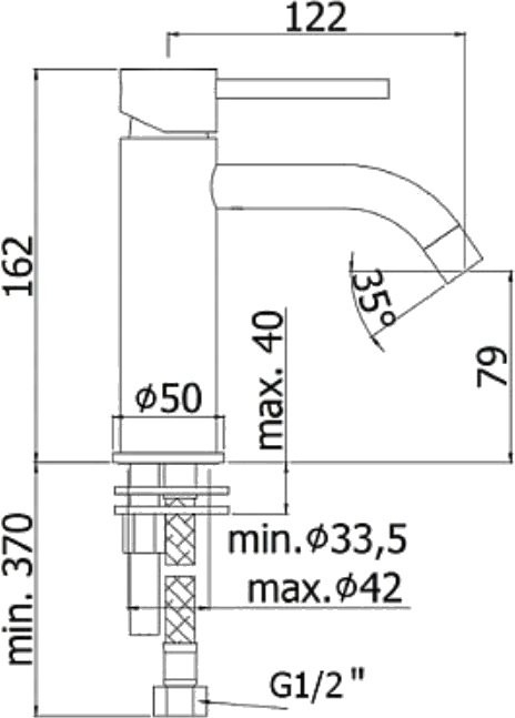 Смеситель для раковины Paffoni Light LIG071ST
