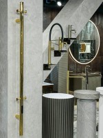 Полотенцесушитель электрический Boheme Uno 726-G 150x12, gold