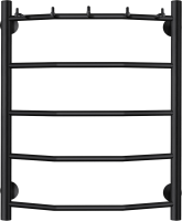 Полотенцесушитель электрический Secado Милан 1 К 60x50 см, подключение справа, матовый черный, лесенка