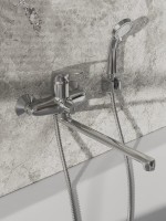 Смеситель с длинным изливом для ванны Agger Exact A2121100 Смеситель с длинным изливом для ванны Agger Exact A2121100