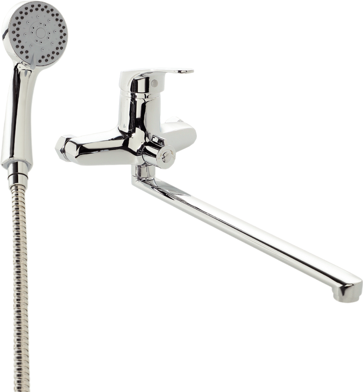 Смеситель с длинным изливом для ванны Agger Exact A2121100