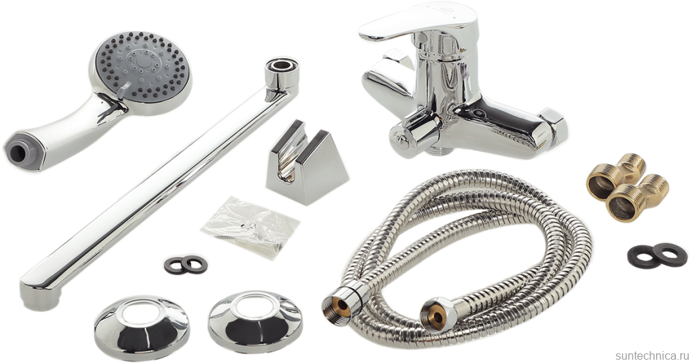 Смеситель с длинным изливом для ванны Agger Exact A2121100