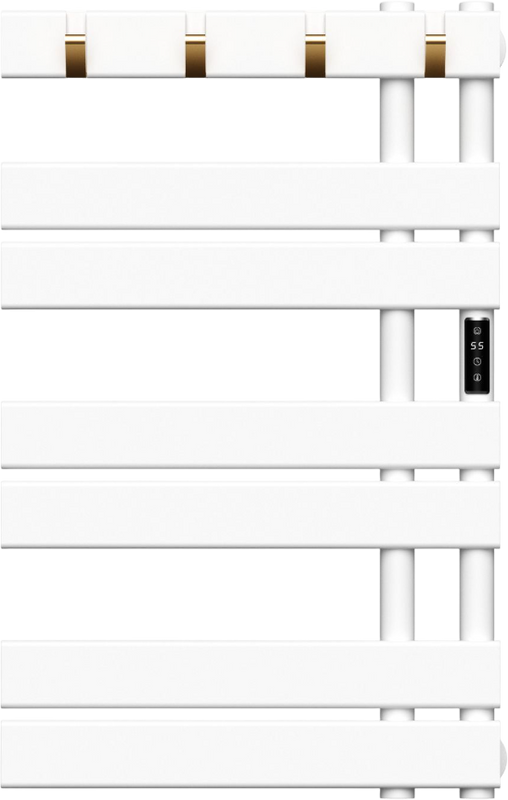 Полотенцесушитель электрический Bauedge Wind Hook AF0011 50x80 белый матовый