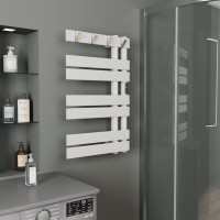 Полотенцесушитель электрический Bauedge Wind Hook AF0011 50x80 белый матовый