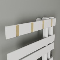 Полотенцесушитель электрический Bauedge Wind Hook AF0011 50x80 белый матовый