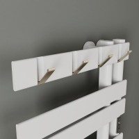 Полотенцесушитель электрический Bauedge Wind Hook AF0011 50x80 белый матовый