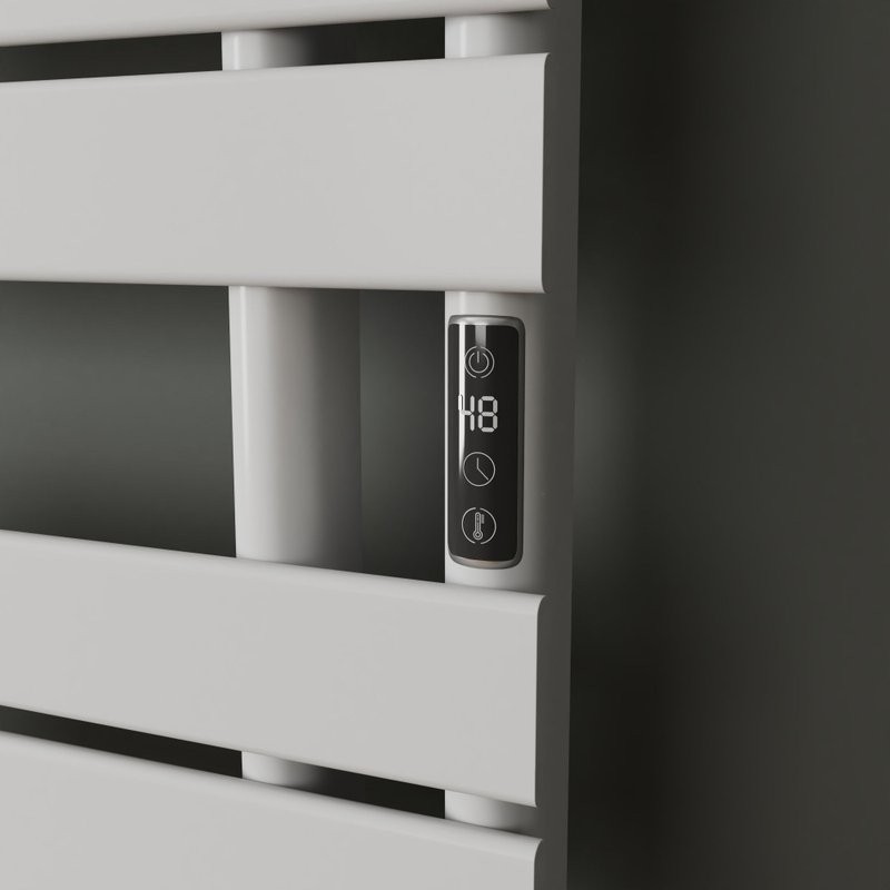 Полотенцесушитель электрический Bauedge Wind Hook AF0011 50x80 белый матовый