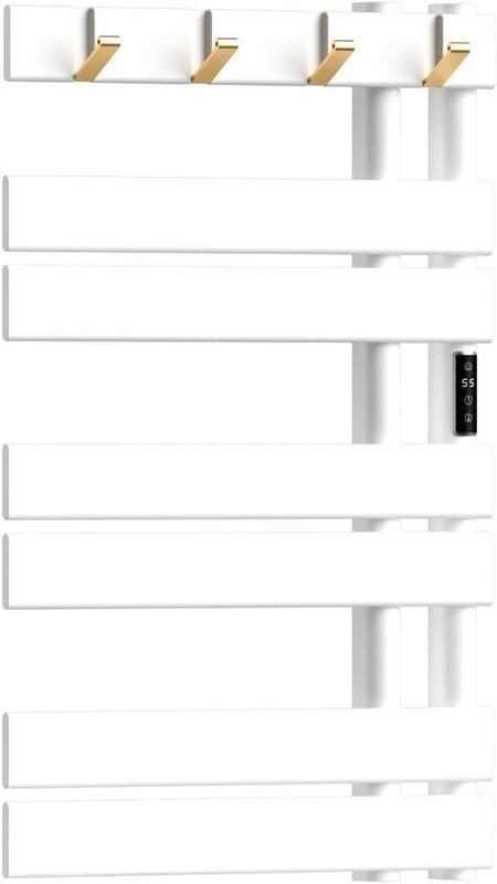 Полотенцесушитель электрический Bauedge Wind Hook AF0011 50x80 белый матовый