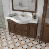 Тумба под раковину без столешницы Caprigo Лион 120 орех античный