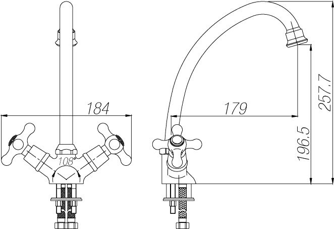 Смеситель для кухни Paulmark Hamburg Ha221002