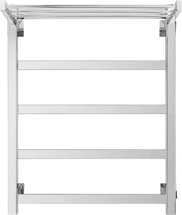 Полотенцесушитель водяной Secado Корсико 1 СП 60/50 60x55 см, хром, лесенка, с полкой