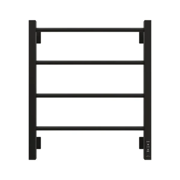 Полотенцесушитель электрический Grota Simple K RAL9005 EL 53х60, матовый черный