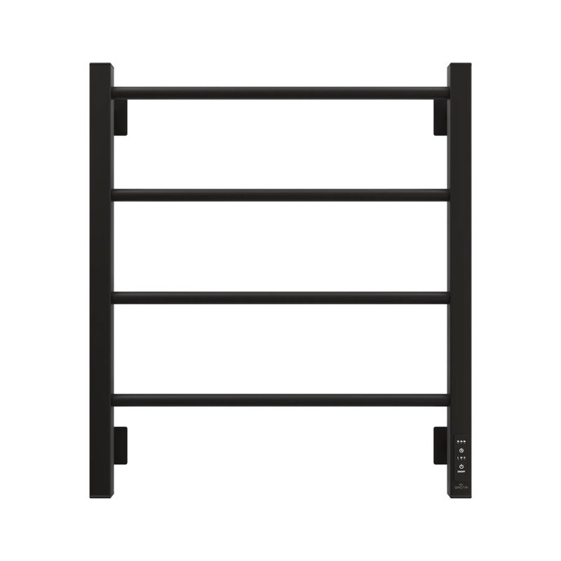 Полотенцесушитель электрический Grota Simple K RAL9005 EL 53х60, матовый черный